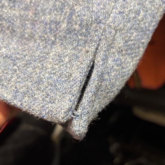 Talbots Women's Heathered Blue Blazer - Picture 8 of 10